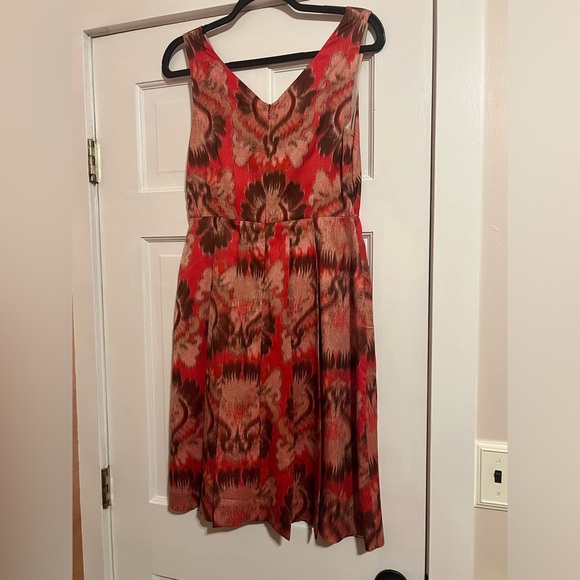 TORY BURCH • FLORAL PLEATED A-LINE DRESS - Picture 5 of 7